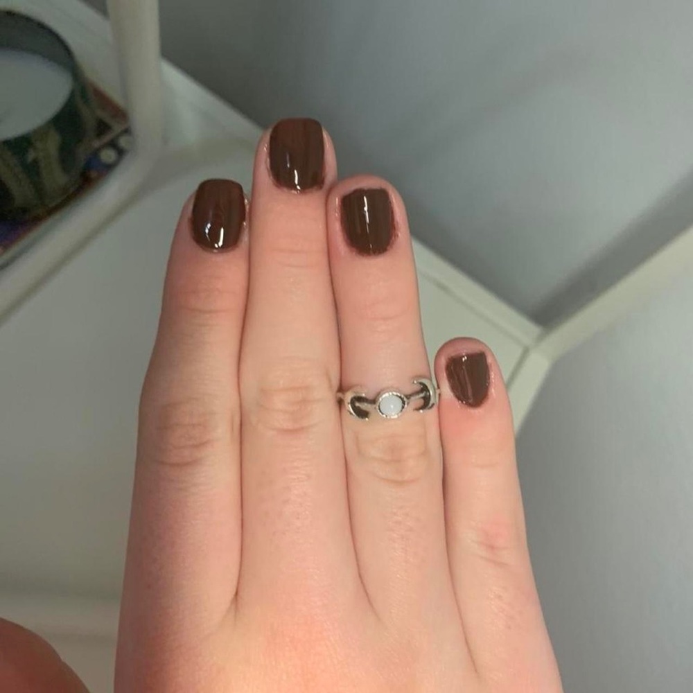 Cute futuristic silver ring